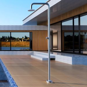 Imex - ducha piscina exterior acero s.316 acero serie oregon