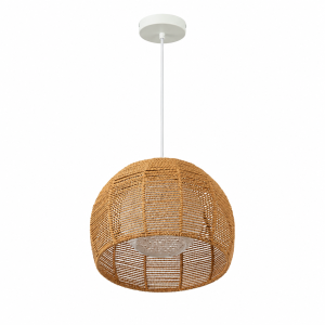 Lámpara colgante papel trenzado doble capa d32 cm E27