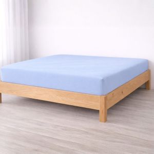 Sábana bajera azul cama 105cm - 100% algodón - donegal collections