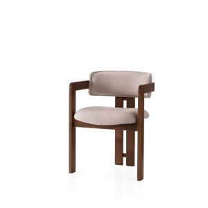 Silla de madera <<cozy>> - 44 x 57 x 76 cm - crema de nogal