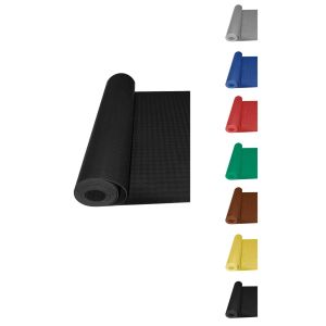 Rollo: 1x10 metros | negro | pavimento de círculos | suelo de caucho | col