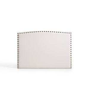 Cabecero ambar para cama de 135 de polipiel blanco 154x115x8. Matris