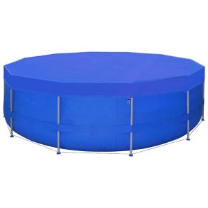 vidaXL cubierta de piscina 2 unidades redonda pe 460 cm 90 g/m²