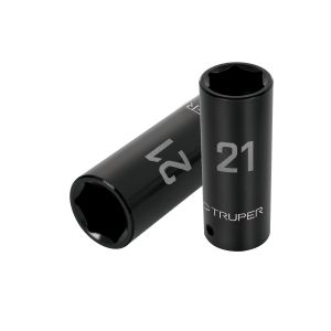 Llave vaso de impacto larga, cuadro 1/2" - 21 mm