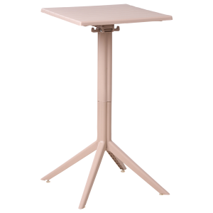 Mesa de bar de jardín lemnos 60 cm 60 cm beige