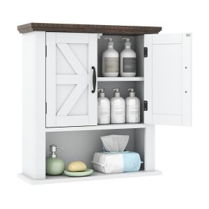 Mueble de baño de pared 55x19x60 cm gran capacidad