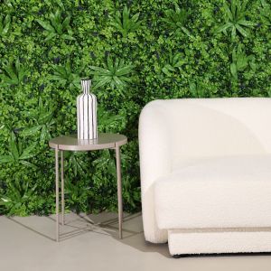 Jardín vertical artificial selva verde y morado 100x100 cm - naturing monde