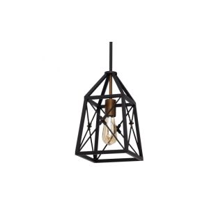 Fab 112450109 | coLGante pavel 1xE27 negro/dorado reg.x20x20 articulable