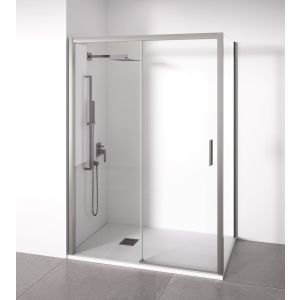 Mampara de ducha angular plata 165-170 x 77-80 m  acceso dcha. Bellobath