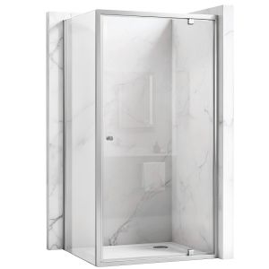 Rea cabina de ducha primo swing 80x100 chrome, 80x100x190 cm