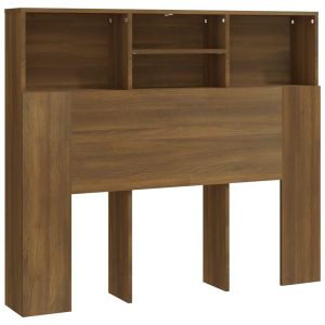 vidaXL mueble cabecero marrón roble 120x19x103,5 cm