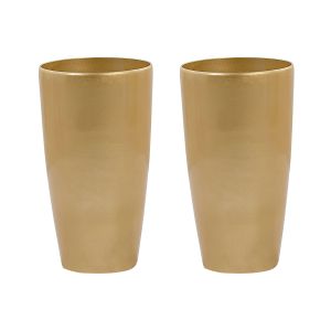 Conjunto de 2 macetas tseria 32 cm dorado