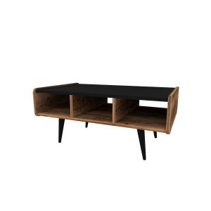 Mesa de centro de madera <<line>> - 90 x 56 x 40 cm - nogal claro