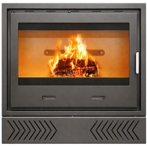 Insertable de leña con turbinas ámber 100 para chimenea cassette de 14 kw