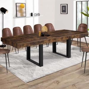 Mesa comedor extensible phoenix negra - 200-300 cm