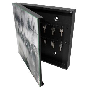 Caja para llaves 30x30x5 verde brumoso, apertura izquierda tulup