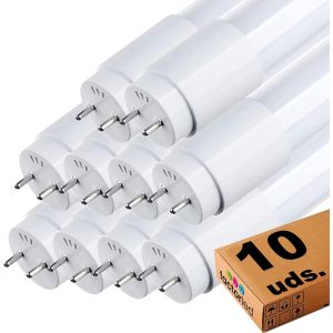 Pack x10 tubo LED 150cm 20w chip osram t8 g13, 2600lm, luz natural 4000k