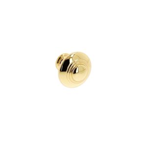 Pomo para muebles 2031 en zamac diám 30mm chapados en oro lote de 6