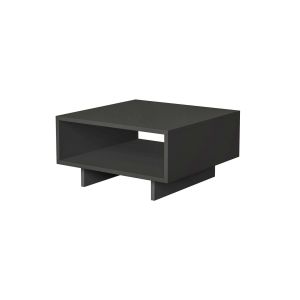 Mesa de centro de madera <<hola>> - 60 x 60 x 32 cm - gris antracita