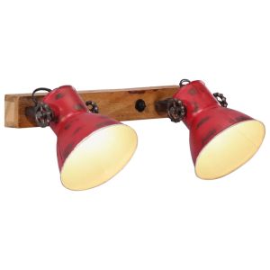 vidaXL lámpara de pared rojo desgastado 25 w E27 45x25 cm