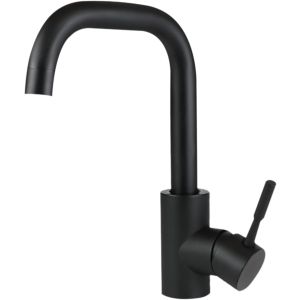 Nettlife grifo de cocina monomando negro 14x4