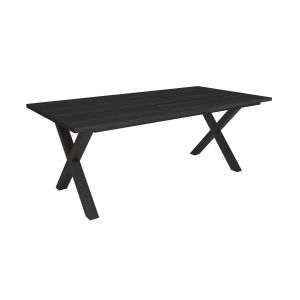 Mesa comedor, 194x90x74cm, negro rf3808