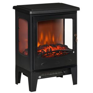 Chimenea eléctrica 39x26x54.8 cm acero, abs Homcom, hogar - climatización