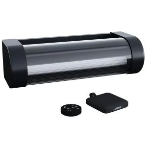 Aplique solar y recargable booster "loma" 150 a 900 lumen - negro