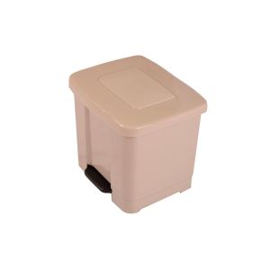 35l | beige | cubo de basura para el reciclaje – basurero con pedal 35l co