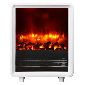 Chimenea eléctrica BALDERIA George - estufa eléctrica, 2000 w - blanco