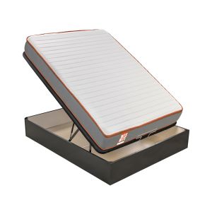 Colchón espuma+canapé negro|wts rap|montaje y retirada incl|140x200 cm