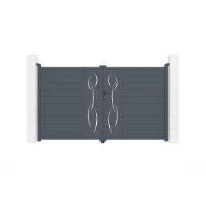 Pack puerta batiente automática life 3m h.180cm + motor hicker b200