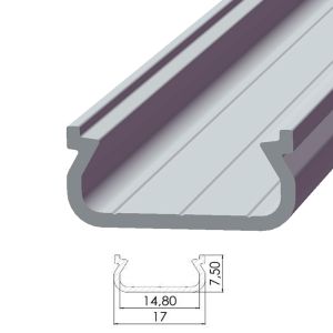 Perfíl aluminio tipo eco p01 2,02m