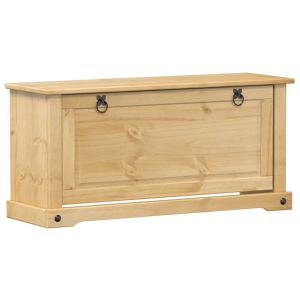 vidaXL zapatero corona madera maciza de pino 99x32x47 cm