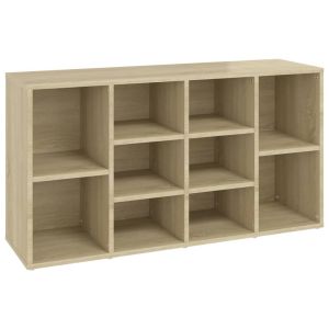 vidaXL zapatero contrachapada color roble 103x30x55 cm