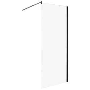 Mampara de ducha ahaus 80 x 190 cm negro