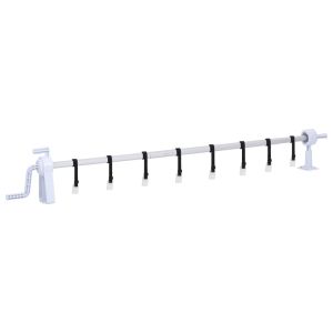 vidaXL enrollacobertor de piscina con base de plástico