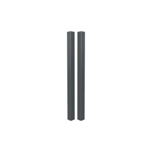 Set 2 postes elda aluminio gris antracita 15x15 cm h240