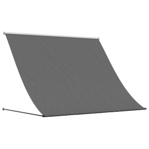 vidaXL toldo retráctil de tela y acero gris antracita 250x150 cm