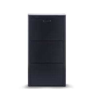 Zapatero kibo compacto de 3 compartimentos ahorro de espacio hasta 9 pares