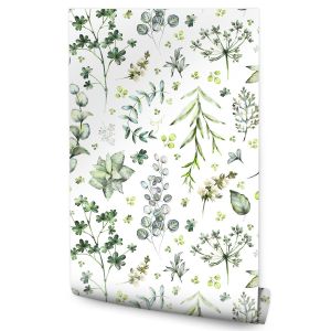 Papel Pintado De Hojas De Naturaleza Para El Dormitorio 53cm x 10m