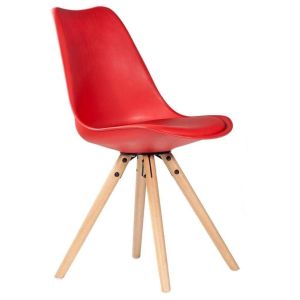 Silla de polipropileno roja 54x48x83/48