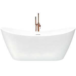 Rea bañera ferrano slim 180 tapa negra, 180x80x74,5 cm