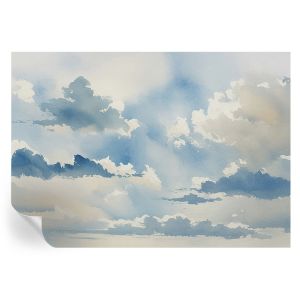Papel pintado autoadhesivo nubes celestiales 208x146 tulup