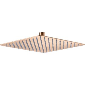 Imex - rociador ducha efecto lluvia de 20x20cm oro rosa brillo