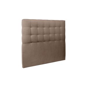 Cabecero acolchado de 150 cm - tela de terciopelo color topo - gris topo