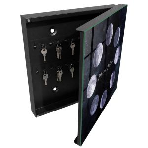 Armario llaves de pared 30x30x5 fases lunares, apertura derecha