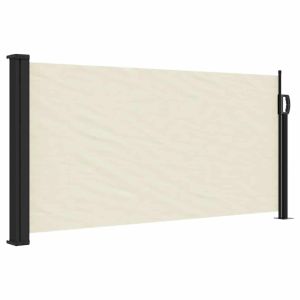 vidaXL toldo lateral retráctil crema 100x500 cm