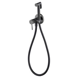 Grifo empotrado de bidé line black gun metal