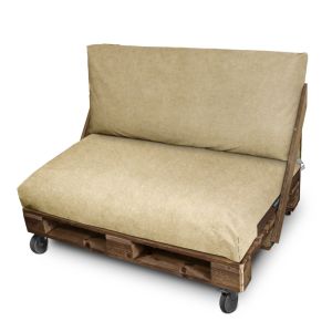 Cojín para palets polipiel exterior patagonia beige funda respaldo 80x45x25